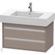 Тумба под умывальник Duravit Ketho 800х480х455 подвесная, 2 ящика, базальт мат. KT664004343