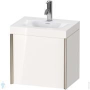 Тумба с умывальником Duravit XViu 450х333х460 петли справа, белый глянец/шампань XV4631ОB122C