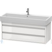 Тумба под умывальник Duravit Ketho 1150х480х440 подвесная, 2 ящика, белый глянец KT663902222