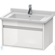Тумба под умывальник Duravit Ketho 650х410х465 подвесная, 1 ящик, белый глянец KT666302222