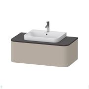 Тумба под раковину Duravit Happy D.2 Plus 1000х354х550 1 ящик, сатин серо-коричневый HP494106060