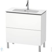Тумба под раковину Duravit L-Cube 820х704х391 напольная, 2 ящика, белый матовый LC667401818
