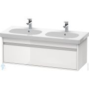 Тумба под умывальник Duravit Ketho 1150х410х455 подвесная, 1 ящик, белый глянец KT666902222