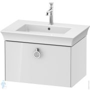 Тумба под раковину Duravit White Tulip WT425108585 684х410х458 подвесная, 1 выдв. ящ., белый глянец