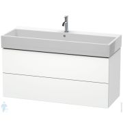 Тумба под раковину Duravit L-Cube 1184х544х459 подвесная, 2 ящика, белый матовый LC627901818