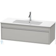 Тумба под умывальник Duravit Ketho 1200х410х475 подвесная, 1 ящик, бетон серый мат. KT642100707
