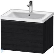Тумба под раковину Duravit D-Neo 634х440х452 подвесная, 1 ящик, черный дуб DE4254004160000