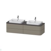 Тумба под раковину Duravit Happy D.2 Plus 1600х408х550 4 ящика, каменно-серый шелк. мат. HP4974B9292