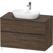 Тумба под раковину Duravit D-Neo 1000х550х644 подвесная, 2 ящика, темный орех DE4968004210000