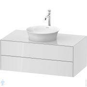 Тумба под раковину Duravit White Tulip WT498608585 1000х408х550 подвесная, 2 выдв. ящ., белый глянец
