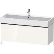 Тумба под раковину Duravit D-Neo 1184х440х442 подвесная, 1 ящ., белый глянец DE4275004220000