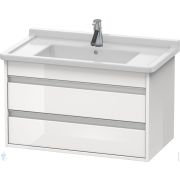 Тумба под умывальник Duravit Ketho 800х480х465 подвесная, 2 ящика,белый глянец KT664402222