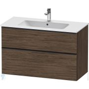 Тумба под раковину Duravit D-Neo 1010x625х462 подвесная, 2 выдв. ящика, темный орех DE4363004210000