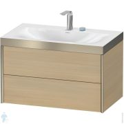 Тумба с умывальником Duravit XViu 800х503х480 2 ящика, средиземноморский дуб/шампань XV4615EB171P