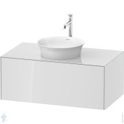 Тумба под раковину Duravit White Tulip WT497608585 1000х408х550 подвесная, 1 выдв. ящ., белый глянец