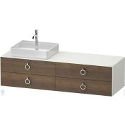 Тумба под раковину Duravit White Tulip 1600х408х550мм, 4 ящика, цвет орех WT4995L77360000