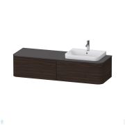 Тумба под раковину справа Duravit Happy D.2 Plus 1600х408х550 2 ящ., орех брашированный HP4944R6969