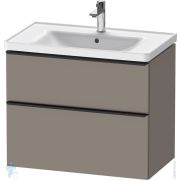 Тумба под раковину Duravit D-Neo 784х452х625 подвесная, 2 ящика, базальт матовый DE4355004430000