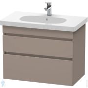 Тумба под раковину Duravit DuraStyle (800х610х453) подвесная, 2 ящика, базальт матовый DS648404343