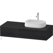 Тумба под раковину Duravit Zencha 281х1300х550мм, подвесная, цвет черный дуб ZE4817016800000