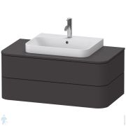 Тумба под раковину Duravit Happy D.2 Plus (1000х408х550) 2 ящика, графит супер матовый HP497108080