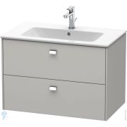 Тумба под раковину Duravit Brioso 820х479х553 подвесная, 2 ящика, бетонно-серый матовый BR410201007