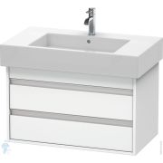Тумба под умывальник Duravit Ketho 800х480х455 подвесная, 2 ящика, белый матовый KT664001818