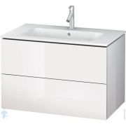 Тумба под раковину Duravit L-Cube 820х550х481 подвесная, 2 ящика, белый глянцевый лак LC624108585