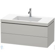 Тумба с умывальником Duravit L-Cube 1000х500х480 2 ящ, 1отв. под смес, бетонно-сер. мат. LC6928O0707