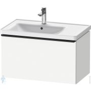 Тумба с раковиной Duravit D-Neo 800х440х480 подвесная, 1 ящик, белый мат. DE4255004180000+2369800000