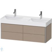 Тумба под раковину Duravit XSquare 1184х397х460 подвесная,4 ящика, лен XS416407575