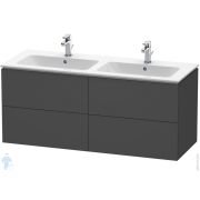 Тумба под раковину Duravit L-Cube 1290х550х481 подвесная, 4 ящика, графит матовый LC625904949