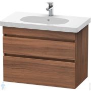 Тумба под раковину Duravit DuraStyle 800х610х453 подвесная, 2 ящика, орех натуральный DS648407979