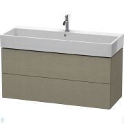 Тумба под раковину Duravit L-Cube 1184х544х459 подвесная, 2 ящика, цвет: лён LC627907575