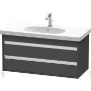 Тумба под умывальник Duravit Ketho 1000х480х455 подвесная, 2 ящика, графит матовый KT664804949