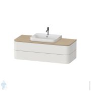 Тумба под раковину Duravit Happy D.2 Plus 1300х408х550 2 ящика, скандинавский белый HP497203939