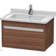 Тумба под умывальник Duravit Ketho (800х385х410) подвесная, 1 ящик, орех темный KT666402121