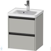 Тумба под умывальник Duravit Ketho.2 549x484x375 2 ящика, бетонно-серый мат. K25280007070000