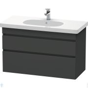 Тумба под раковину Duravit DuraStyle (1000х610х453) подвесная, 2 ящика, графит матовый DS648504949