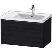 Тумба с раковиной Duravit D-Neo 800х440х480 подвесная, 1 ящик, черный дуб DE4255004160000+2370800000