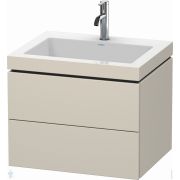 Тумба с умывальником Duravit L-Cube 600х500х480 2 ящ., отв. под смеситель, цвет: тауп матовый LC6926O9191