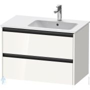Тумба под умывальник Duravit Ketho.2 549x810x480 подвесная, 2 ящика, белый глянц. K25268022220000