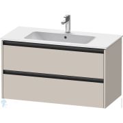 Тумба под умывальник Duravit Ketho.2 550x1010x480 подвесная, 2 ящика, тауп матовый K25264091910000