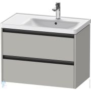 Тумба под умывальник Duravit Ketho.2 549x784x455 2 ящика, бетонно-серый мат. K25286007070000