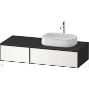 Тумба под раковину Duravit Zencha 281х1300х550мм, подвесная, белый/черный ZE4817064800000