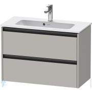 Тумба под умывальник Duravit Ketho.2 549x810x390 подвесн., 2 ящика, бетонно-сер.мат. K25256007070000
