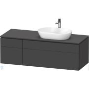 Тумба под раковину Duravit L-Cube 482х1420х550 подвесная, графит матовый LC4875049490000