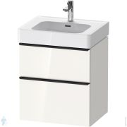 Тумба под раковину Duravit D-Neo (625x584x452мм) подвесная, белый глянцевый DE4376004220000