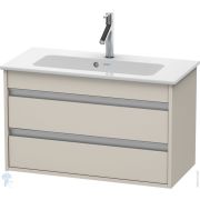 Тумба под умывальник Duravit Ketho 800х480х385 подвесная, 2 ящика, цвет: тауп матовый KT645309191