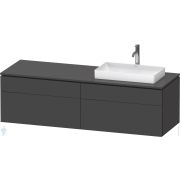 Тумба под раковину Duravit L-Cube 482х1620х550 подвесная, графит матовый LC4871R49490000